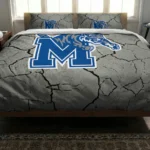 Memphis Tigers Cracked Texture Bedding Set Best Selling