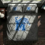 Memphis Tigers Cracked Texture Bedding Set Best Selling
