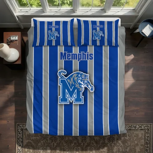 Memphis Tigers Stripe Style Bedding Set Best Selling