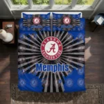 Memphis Tigers Sunburst Splatter Bedding Set Best Selling
