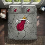 Miami Heat Cracked Texture Bedding Set Best Selling