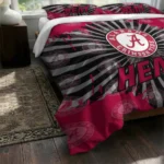 Miami Heat Sunburst Splatter Bedding Set Best Selling