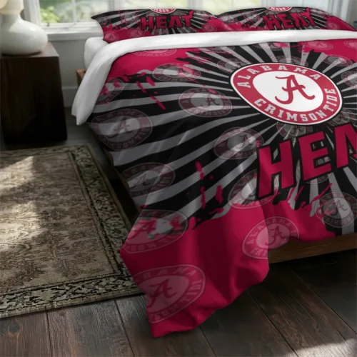 Miami Heat Sunburst Splatter Bedding Set Fashion Forward