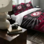 Miami Heat Sunburst Splatter Bedding Set Best Selling
