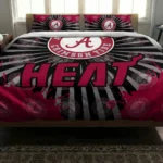 Miami Heat Sunburst Splatter Bedding Set Best Selling
