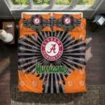 Miami Hurricanes Sunburst Splatter Bedding Set Best Selling