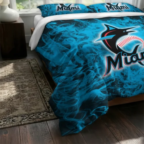 Miami Marlins Red Mist Bedding Set Fashion Forward