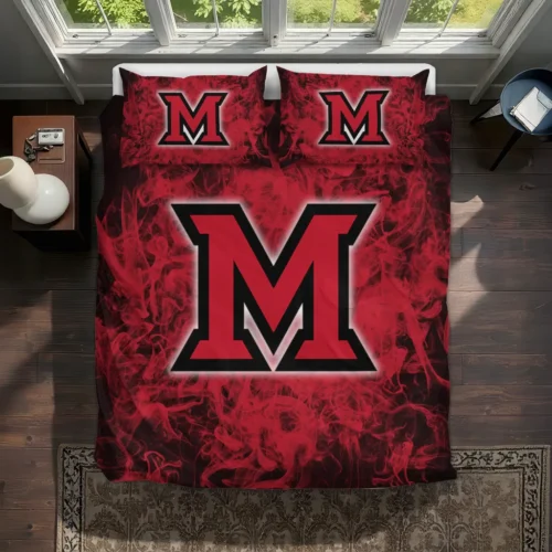 Miami Redhawks Red Mist Bedding Set Best Selling