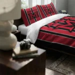Miami Redhawks Stripe Style Bedding Set Best Selling