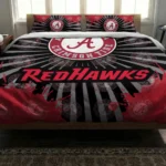 Miami Redhawks Sunburst Splatter Bedding Set Best Selling