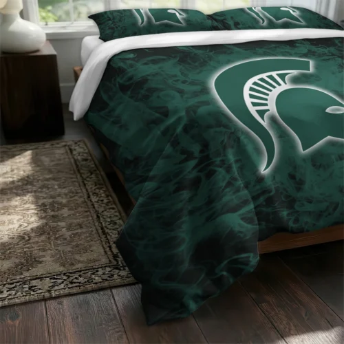 Michigan State Spartans Red Mist Bedding Set Fashion Forward