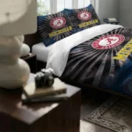 Michigan Wolverines Sunburst Splatter Bedding Set Best Selling