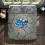 Middle Tennessee Blue Raiders Cracked Texture Bedding Set Best Selling