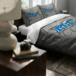 Middle Tennessee Blue Raiders Cracked Texture Bedding Set Best Selling