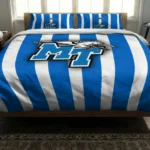 Middle Tennessee Blue Raiders Stripe Style Bedding Set Best Selling