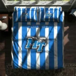 Middle Tennessee Blue Raiders Stripe Style Bedding Set Best Selling