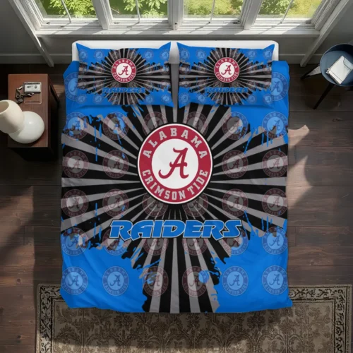 Middle Tennessee Blue Raiders Sunburst Splatter Bedding Set Best Selling