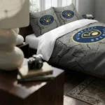 Milwaukee Brewers Cracked Texture Bedding Set Best Selling
