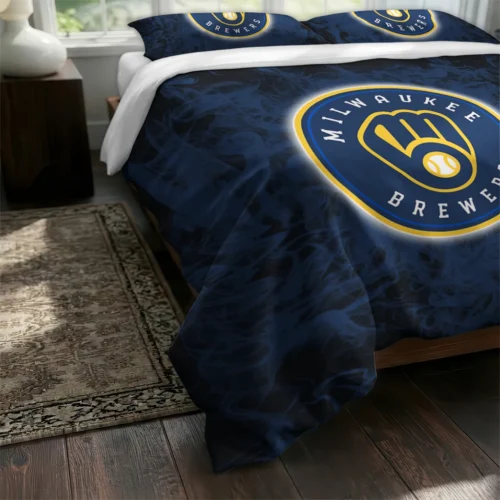 Milwaukee Brewers Red Mist Bedding Set Fashion Forward