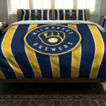 Milwaukee Brewers Stripe Style Bedding Set Best Selling