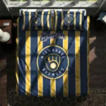 Milwaukee Brewers Stripe Style Bedding Set Best Selling
