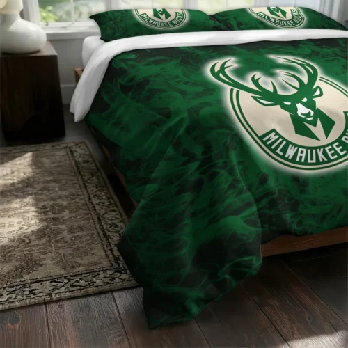 Milwaukee Bucks Red Mist Bedding Set Fashion Forward