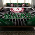 Milwaukee Bucks Sunburst Splatter Bedding Set Best Selling