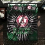 Milwaukee Bucks Sunburst Splatter Bedding Set Best Selling