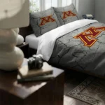 Minnesota Golden Gophers Cracked Texture Bedding Set Best Selling