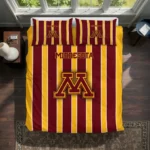 Minnesota Golden Gophers Stripe Style Bedding Set Best Selling