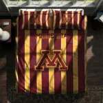 Minnesota Golden Gophers Stripe Style Bedding Set Best Selling