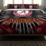 Minnesota Golden Gophers Sunburst Splatter Bedding Set Best Selling