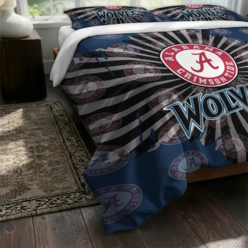Minnesota Timberwolves Sunburst Splatter Bedding Set Fashion Forward