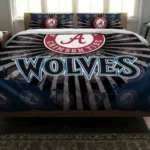Minnesota Timberwolves Sunburst Splatter Bedding Set Best Selling