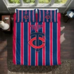 Minnesota Twins Stripe Style Bedding Set Best Selling