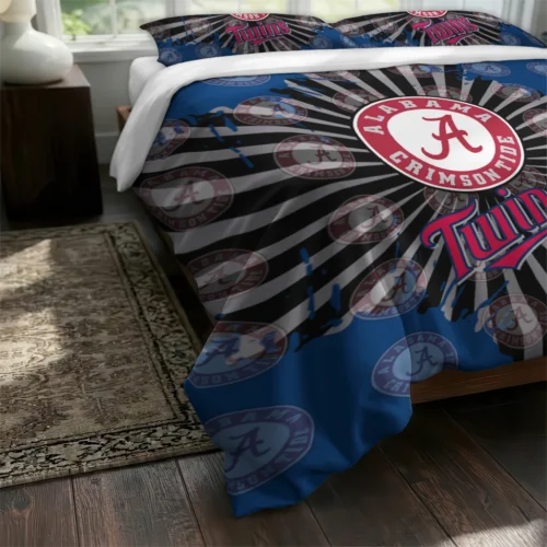 Minnesota Twins Sunburst Splatter Bedding Set Fashion Forward