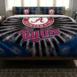 Minnesota Twins Sunburst Splatter Bedding Set Best Selling