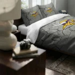 Minnesota Vikings Cracked Texture Bedding Set Best Selling