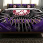 Minnesota Vikings Sunburst Splatter Bedding Set Best Selling