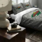 Minnesota Wild Cracked Texture Bedding Set Best Selling