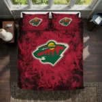 Minnesota Wild Red Mist Bedding Set Best Selling