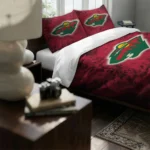 Minnesota Wild Red Mist Bedding Set Best Selling