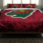 Minnesota Wild Red Mist Bedding Set Best Selling