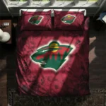 Minnesota Wild Red Mist Bedding Set Best Selling