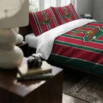 Minnesota Wild Stripe Style Bedding Set Best Selling