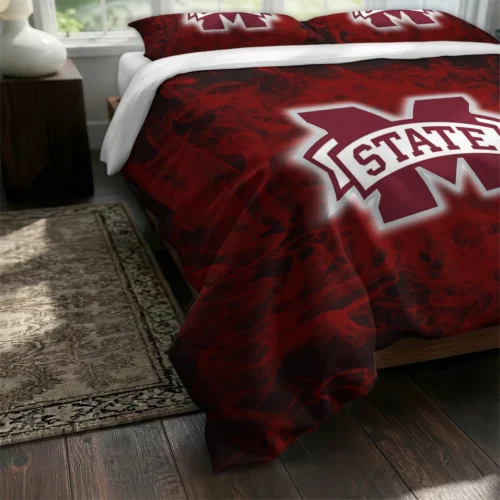 Mississippi State Bulldogs Red Mist Bedding Set Fashion Forward