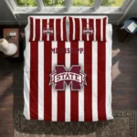 Mississippi State Bulldogs Stripe Style Bedding Set Best Selling