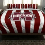 Mississippi State Bulldogs Stripe Style Bedding Set Best Selling