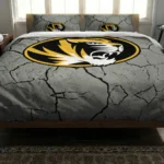 Missouri Tigers Cracked Texture Bedding Set Best Selling