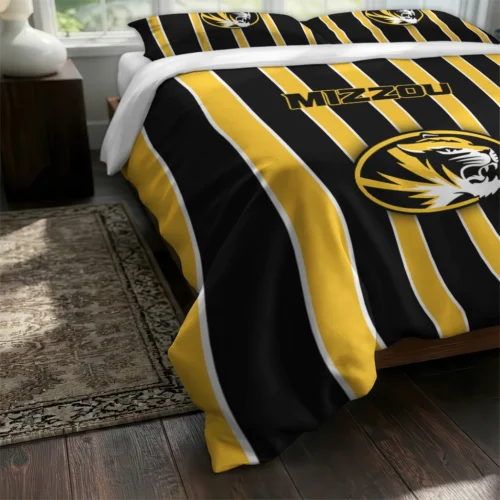 Missouri Tigers Stripe Style Bedding Set Fashion Forward